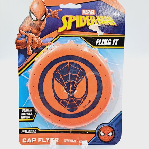 Marvel Avenger Spiderman Water Cap Flyer & Spiderman Wood Craft Stocking Stuffer - Picture 6 of 9
